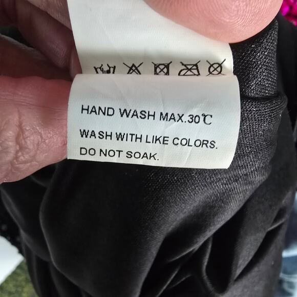 Faeriesty Wide Leg Sequin Pants Velour Black Lined Plus Size 4XL - Picture 6 of 10